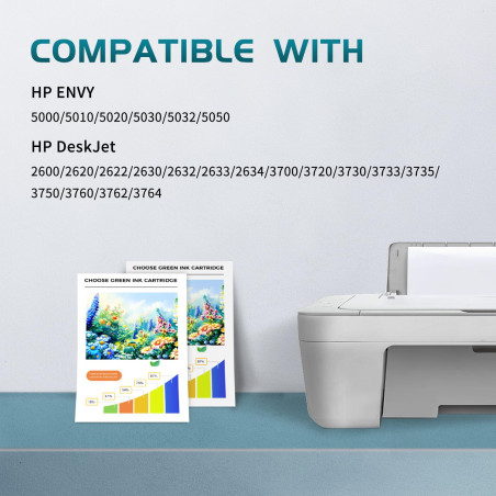 ZIPRINT Remanufacturées 304 XL Cartouches Remplacement pour Cartouches d'encre HP 304 XL pour HP Envy 5010 5020 5030 DeskJet 262