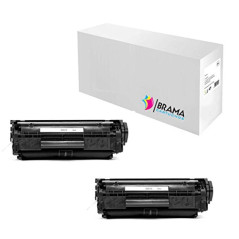 Brama Cartuchos – 2 x Toner Compatible HP Q2612 A (2000 pages) HP LaserJet 1010, 1012, 1015, 1018, 1020, 1022, 1022 N, 3015, 302