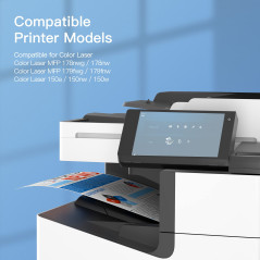 GPC Image 117A (avec Puces) Compatible pour HP 117A W2070A Cartouches de Toner pour HP Color Laser MFP 178nw 178nwg MFP 179fnw 1