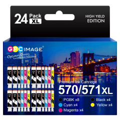 GPC Image Compatible Cartouches d'encre Remplacement pour Canon 570 XL 571 XL pour PIXMA MG5750 TS5050 MG5753 MG6850 MG6852 TS50