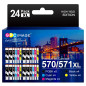GPC Image Compatible Cartouches d'encre Remplacement pour Canon 570 XL 571 XL pour PIXMA MG5750 TS5050 MG5753 MG6850 MG6852 TS50 GPC Image Compatible Cartouches d'encre Remplacement pour Canon 570 XL 571 XL pour PIXMA MG5750 TS5050 MG5753 MG6850 MG6852 TS50
