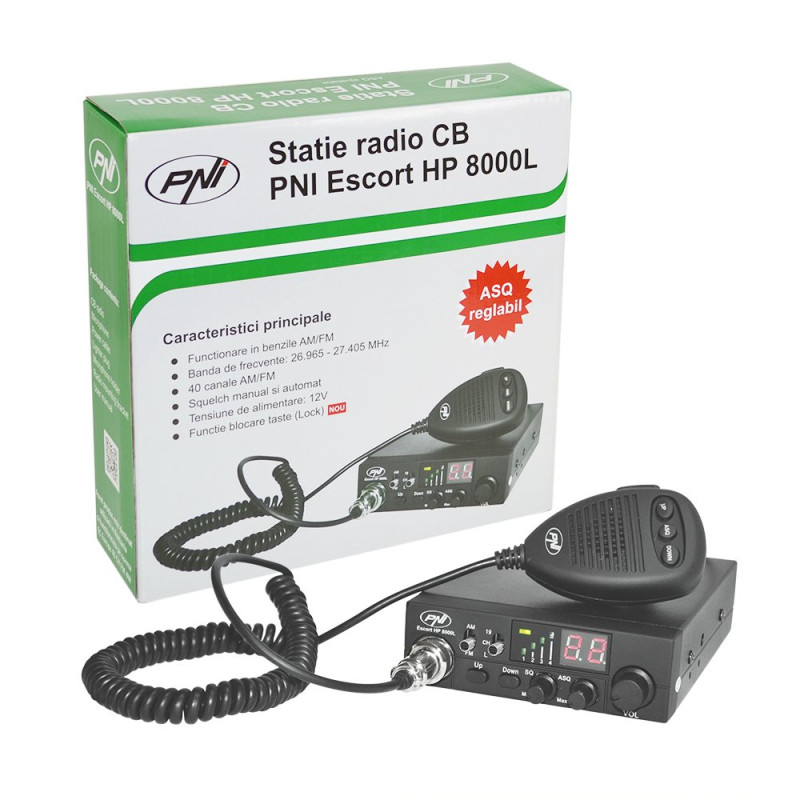 Radio CB Émetteur-récepteur PNI Escort HP 8000L avec Fonction de Verrouillage des Touches ASQ réglable 4W Radio CB Émetteur-récepteur PNI Escort HP 8000L avec Fonction de Verrouillage des Touches ASQ réglable 4W