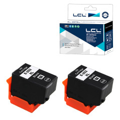LCL Cartouche d'encre Compatible 202 202XL C13T02G14010 (2 Noir) Remplacement pour Epson Expression Premium XP-6000 XP-6005 XP-6