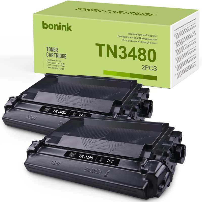 BONINK Toner TN3480 Compatible pour Brother TN-3480 pour Toner Brother HL-L6300DW/ HL L5200DW/ DCP-L5500DN pour Cartouche TN3480
