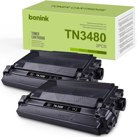 BONINK Toner TN3480 Compatible pour Brother TN-3480 pour Toner Brother HL-L6300DW/ HL L5200DW/ DCP-L5500DN pour Cartouche TN3480