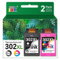 starink 302XL 302 XL pour Cartouches HP 302 HP 302 XL Compatible avec HP Envy 4525 4527 4520 DeskJet 1110 2130 Officejet 3830 (N starink 302XL 302 XL pour Cartouches HP 302 HP 302 XL Compatible avec HP Envy 4525 4527 4520 DeskJet 1110 2130 Officejet 3830 (N