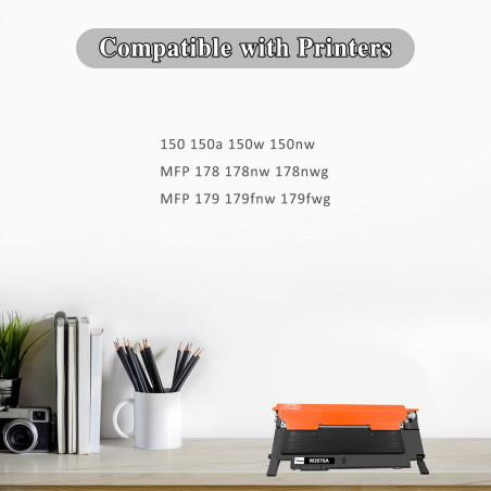 TOPRINT【avec Puce Cartouche de Toner Compatible W2070A 117A Noir 1000 Pages pour HP Color Laser 150a 150w 150nw MFP 178nw 178nwg