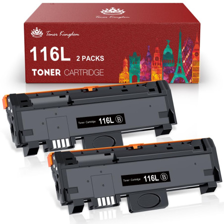 Toner Kingdom Compatible MLT-D116L/ELS MLT-D116S Cartouche de Toner Compatible pour Samsung Xpress SL M2885FW M2675FN M2835DW M2