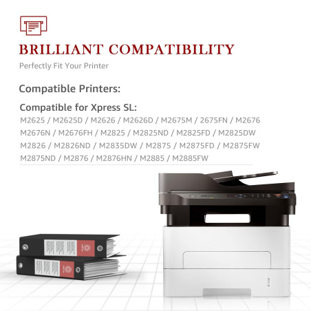 Toner Kingdom Compatible MLT-D116L/ELS MLT-D116S Cartouche de Toner Compatible pour Samsung Xpress SL M2885FW M2675FN M2835DW M2