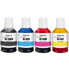 SHUOLEI GI56 GI-56 Encre Compatible avec Canon GI56 GI-56 Bouteilles d'encre Multipack pour MAXIFY GX7050 GX3050 GX6050 GX4050 G