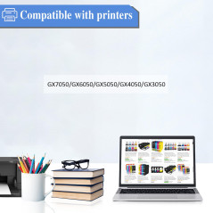 SHUOLEI GI56 GI-56 Encre Compatible avec Canon GI56 GI-56 Bouteilles d'encre Multipack pour MAXIFY GX7050 GX3050 GX6050 GX4050 G