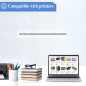 SHUOLEI GI56 GI-56 Encre Compatible avec Canon GI56 GI-56 Bouteilles d'encre Multipack pour MAXIFY GX7050 GX3050 GX6050 GX4050 G