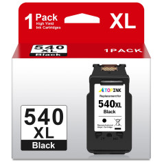 ATOPINK 540XL Cartouche d'encre Remanufacturées pour Canon 540 PG-540XL 540 XL Noir pour Pixma MG3650s MX475 MG3650 MG3150 MG355