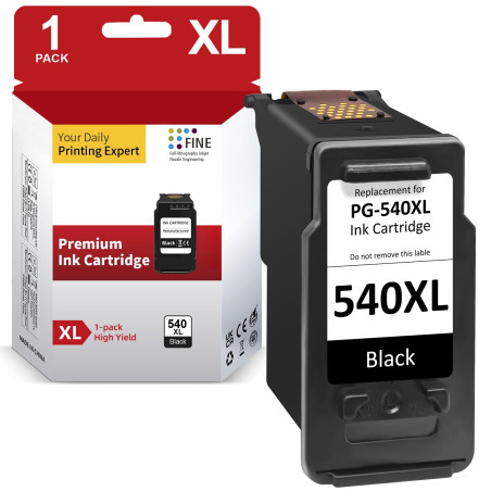 Inkwood PG-540XL Remplacement pour Canon Cartouche 540 XL Noir, PG-540 Compatibles pour Canon PIXMA MX475 MG3650 MG3550 MG4250 T