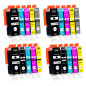 Supply Guy 20 Cartouches d'encre avec Puce Compatible avec Canon PGI-525 / CLI-526 pour Canon Pixma MG6150 MG6200 MG6250 MG8150 