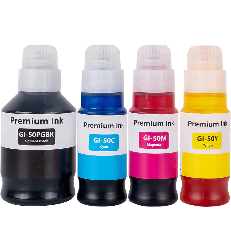 SHUOLEI GI-50 GI-51 Encre Compatible pour Canon GI51 GI50 Bouteilles d'encre pour PIXMA G5050 G6050 G7050 GM2050 GM4050 G2570 G1 SHUOLEI GI-50 GI-51 Encre Compatible pour Canon GI51 GI50 Bouteilles d'encre pour PIXMA G5050 G6050 G7050 GM2050 GM4050 G2570 G1