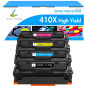 True Image Lot de 4 Cartouches de Toner de Rechange pour 410X CF410X CF411X CF412X CF413X LaserJet Pro MFP M477fdw M477fdn M377d True Image Lot de 4 Cartouches de Toner de Rechange pour 410X CF410X CF411X CF412X CF413X LaserJet Pro MFP M477fdw M477fdn M377d