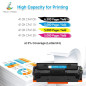 True Image Lot de 4 Cartouches de Toner de Rechange pour 410X CF410X CF411X CF412X CF413X LaserJet Pro MFP M477fdw M477fdn M377d True Image Lot de 4 Cartouches de Toner de Rechange pour 410X CF410X CF411X CF412X CF413X LaserJet Pro MFP M477fdw M477fdn M377d