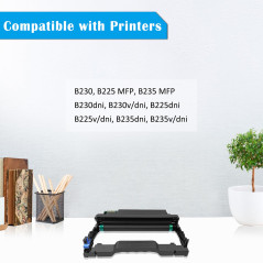 TOPRINT Cartouche de Tambour Compatible Tambour d'imagerie B230 B225 B235 013R00691 Noir 12000 Pages pour Imprimante B225 B225dn