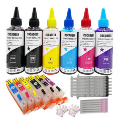 COCADEEX 580XXL Kits de recharge d'encre de rechange pour PGI-580XXL CLI-581XXL, pour imprimante Pixma TS8100 TS8120 TS8200 TS82