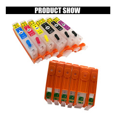 COCADEEX 580XXL Kits de recharge d'encre de rechange pour PGI-580XXL CLI-581XXL, pour imprimante Pixma TS8100 TS8120 TS8200 TS82
