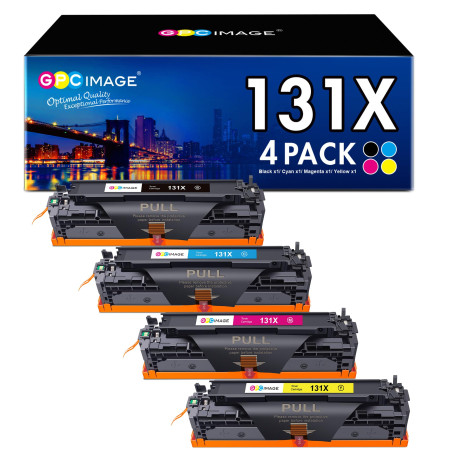 GPC Image 131X CF210X 131A Cartouche de Toner Compatible pour HP LaserJet Pro 200 Color MFP M276nw M276n M251nw M251n pour HP CF