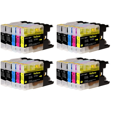 Supply Guy 20 Cartouches d'encre Compatible avec Brother LC-1280 pour MFC-J5910dw MFC-J6510dw MFC-J6710dw MFC-J6910dw