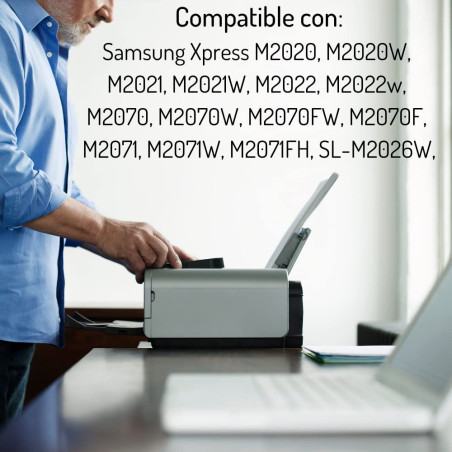 Bramacartuchos Cartouche Toner Compatible MLT-D111S/ELS, pour Samsung Xpress M 2022, M 2022W, M 2070, M 2070F, M 2070FW, M 2070W