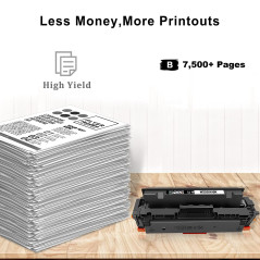 [ SANS PUCE, Avec Outil ] Cartouche de toner compatible W2030X 415X (W2030A 415A) Noir à haut rendement 7500 pages pour H P M454