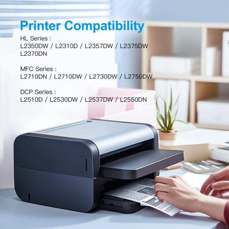 Uniwork Compatible Cartouche de Toner pour TN2420 TN-2420 TN2410 pour HL-L2310D MFC-L2710DW HL-L2350DW DCP-L2530DW HL-L2370DN HL