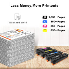 GREENPRINT 【sans Puce, avec Outil】 Cartouches de Toner Compatibles 4 Couleur 216A W2410A W2411A W2412A W2413A 1050 Page pour Noi