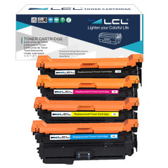 LCL Cartouche de Toner Remanufacturée 507X 507A CE400X CE401A CE402A CE403A (4-Pack Noir Cyan Magenta Jaune) Remplacement pour H