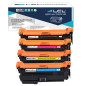 LCL Cartouche de Toner Remanufacturée 507X 507A CE400X CE401A CE402A CE403A (4-Pack Noir Cyan Magenta Jaune) Remplacement pour H LCL Cartouche de Toner Remanufacturée 507X 507A CE400X CE401A CE402A CE403A (4-Pack Noir Cyan Magenta Jaune) Remplacement pour H