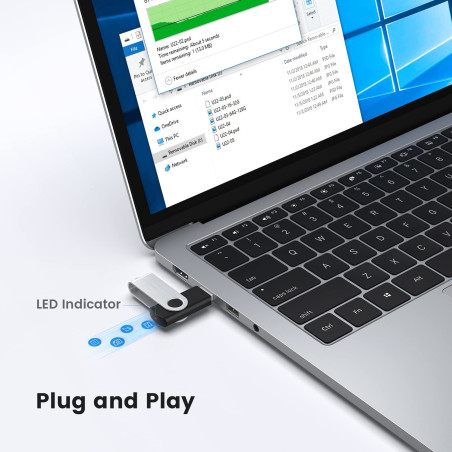 KOOTION Cle USB 64 Go Lot 5 Clé USB 2.0 Flash Drive, Clef USB 64go avec Stockage Disque Mémoire Stick pour Ordinateurs Windows, 