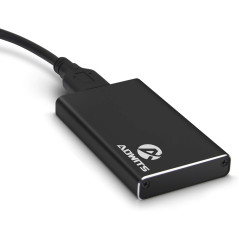 ADWITS Adaptateur USB 3.0 UASP à mSATA 3030/3050 SSD SuperSpeed, boîtier de Disque Dur Externe en Aluminium pour Samsung 850 Evo