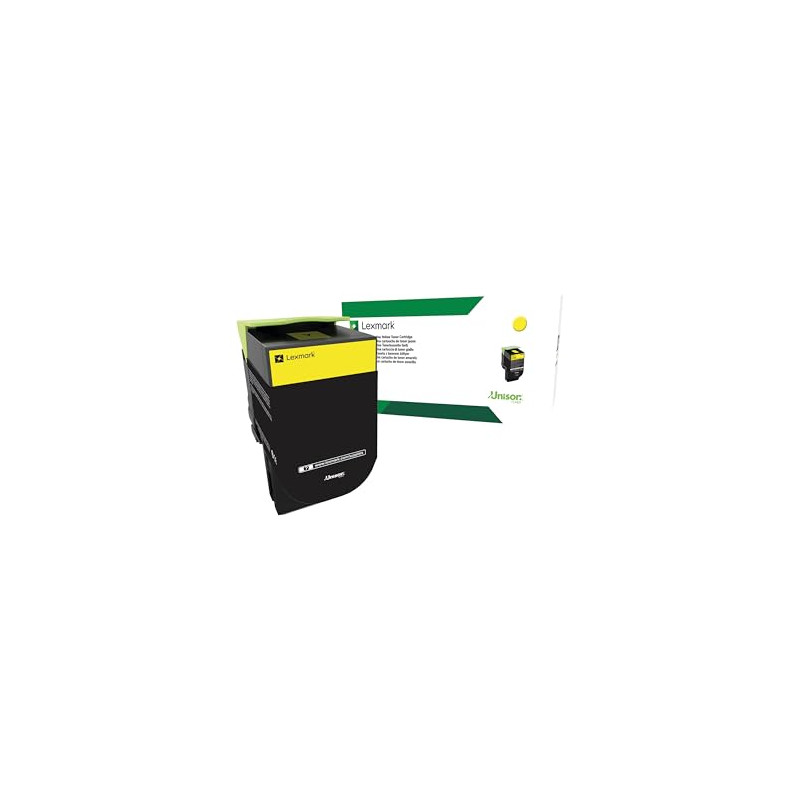 Lexmark 702 Toner Couleur pour imprimante Laser - Jaune Lexmark 702 Toner Couleur pour imprimante Laser - Jaune
