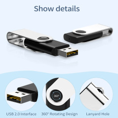 Cle USB 8Go Lot 5 Clé USB 2.0 Flash Drive, KOOTION Clef USB 8 Go avec Stockage Disque Mémoire Stick pour Ordinateurs Windows, PC