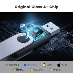 Cle USB 8Go Lot 5 Clé USB 2.0 Flash Drive, KOOTION Clef USB 8 Go avec Stockage Disque Mémoire Stick pour Ordinateurs Windows, PC