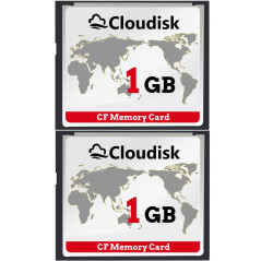 Cloudisk CompactFlash CF 2.0 pour appareil photo reflex numérique, appareil photo numérique vintage et équipement industriel (1G