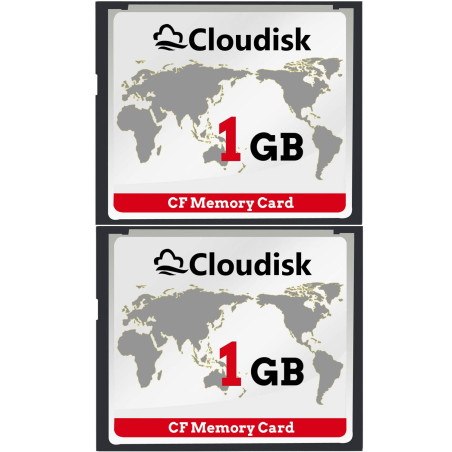 Cloudisk CompactFlash CF 2.0 pour appareil photo reflex numérique, appareil photo numérique vintage et équipement industriel (1G