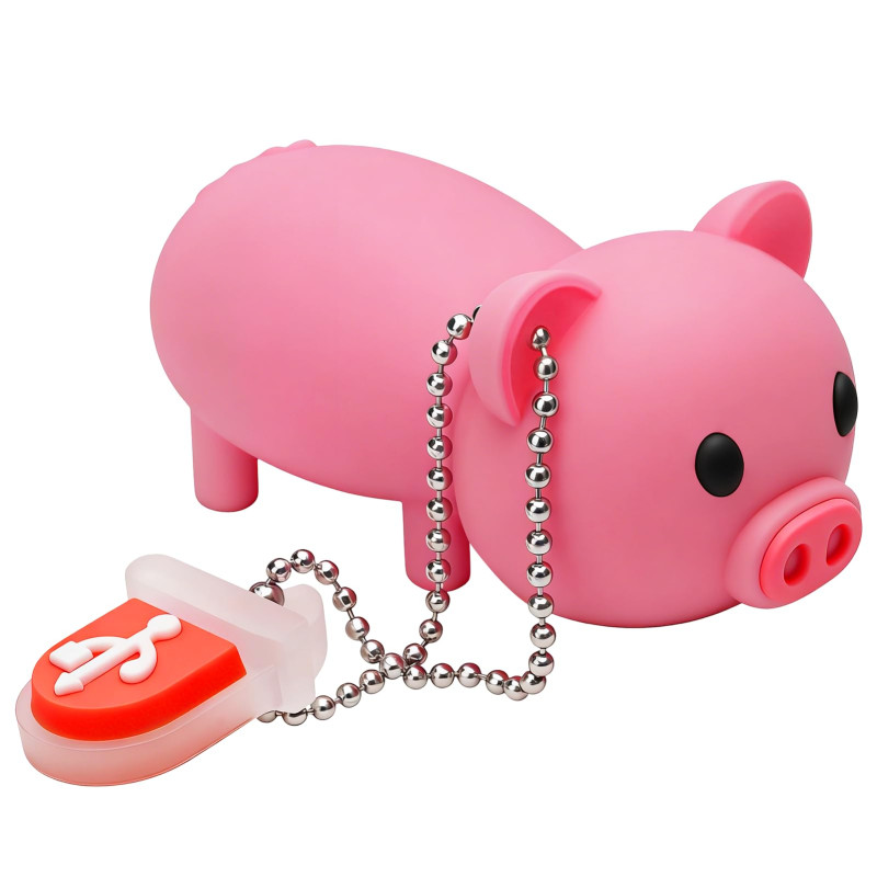 Clé USB 32 Go avec Modèle Porcelet Rose Mignon, BorlterClamp USB Mémoire Sticks Pendrive Cadeau pour Étudiants et Enfants Clé USB 32 Go avec Modèle Porcelet Rose Mignon, BorlterClamp USB Mémoire Sticks Pendrive Cadeau pour Étudiants et Enfants
