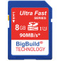 BigBuild Technology 8Go 90Mo/s Ultra Rapide Carte mémoire pour Camera de Canon Digital IXUS 185, Classe 10 SD SDHC BigBuild Technology 8Go 90Mo/s Ultra Rapide Carte mémoire pour Camera de Canon Digital IXUS 185, Classe 10 SD SDHC