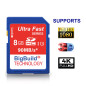 BigBuild Technology 8Go 90Mo/s Ultra Rapide Carte mémoire pour Camera de Canon Digital IXUS 185, Classe 10 SD SDHC BigBuild Technology 8Go 90Mo/s Ultra Rapide Carte mémoire pour Camera de Canon Digital IXUS 185, Classe 10 SD SDHC
