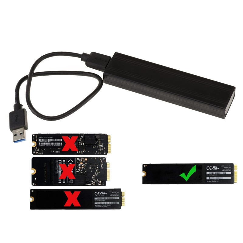 KALEA-INFORMATIQUE Boitier Externe pour SSD de Mac Air ou Retina 2012 vers USB3 (USB 3.0 SUPERSPEED) pour SSD de Mac en 8+18 Bro KALEA-INFORMATIQUE Boitier Externe pour SSD de Mac Air ou Retina 2012 vers USB3 (USB 3.0 SUPERSPEED) pour SSD de Mac en 8+18 Bro