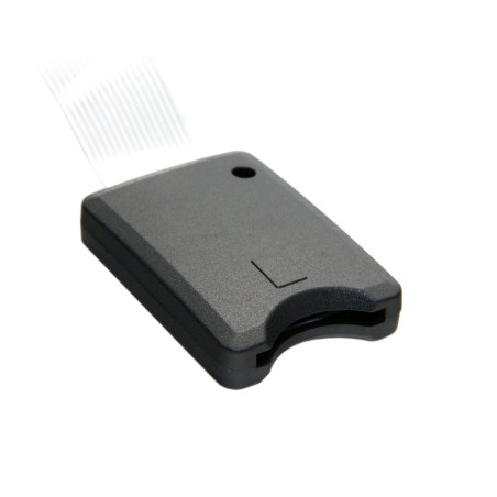 Cabelcc Kit de carte mémoire SD SDHC standard mâle vers SD femelle Extension de câble plat FPC souple 25 cm