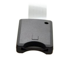 Cabelcc Kit de carte mémoire SD SDHC standard mâle vers SD femelle Extension de câble plat FPC souple 25 cm