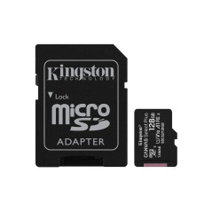 Kingston Canvas Select Plus SDCS2/128 Go Carte mémoire microSDHC Classe 10 UHS-I 100 Mo/s Lecture 100 Mo/s