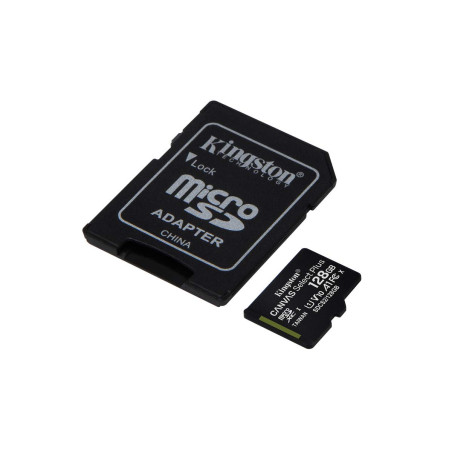 Kingston Canvas Select Plus SDCS2/128 Go Carte mémoire microSDHC Classe 10 UHS-I 100 Mo/s Lecture 100 Mo/s