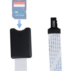 Winwill® TF Micro SD vers Carte SD Extension Câble Extendeur Flexible pour GPS pour Voiture