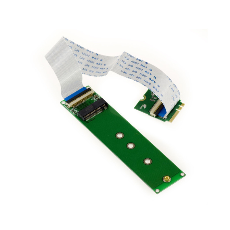 KALEA-INFORMATIQUE Extension rallonge Type Riser M.2 NGFF pour Monter Un SSD M2 PCIe M Key AHCI ou NVMe sur Un Port M2 E A Key a KALEA-INFORMATIQUE Extension rallonge Type Riser M.2 NGFF pour Monter Un SSD M2 PCIe M Key AHCI ou NVMe sur Un Port M2 E A Key a